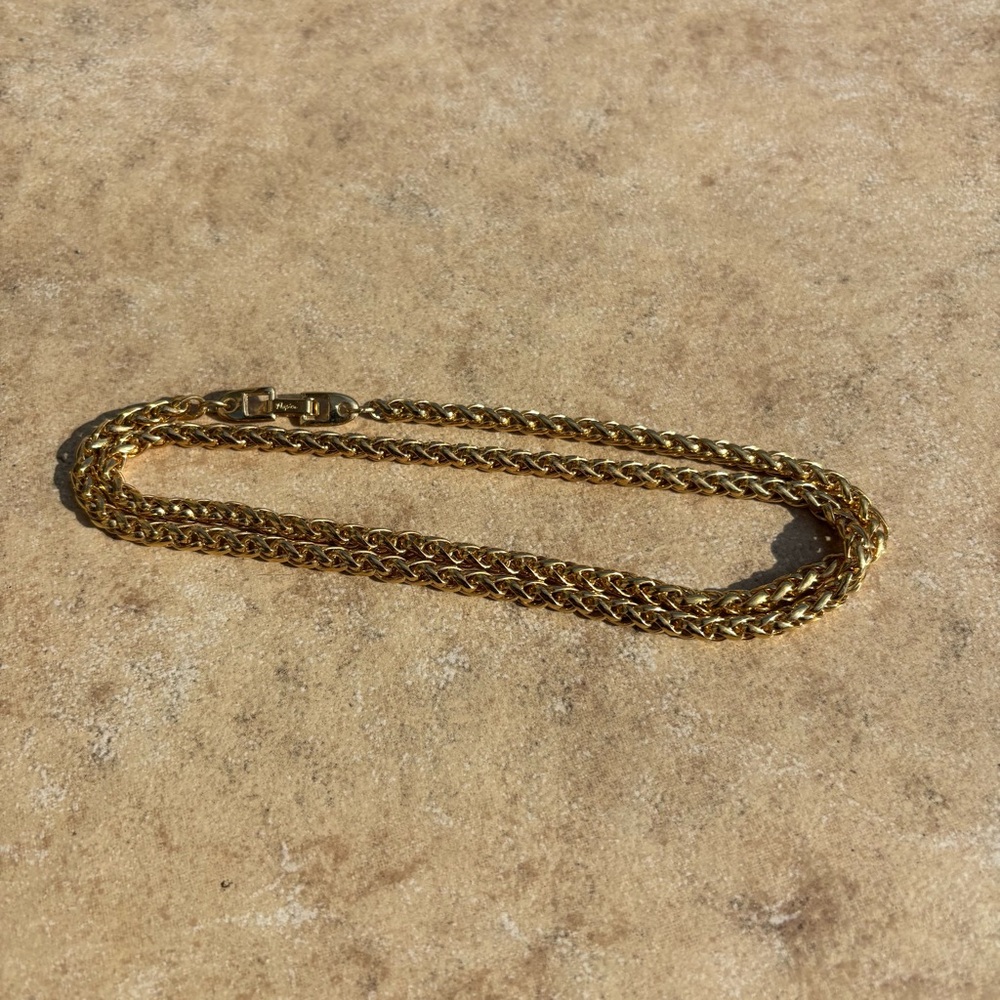 Elegant Mens Gold Plated Chain Necklace - Picture 3 of 7